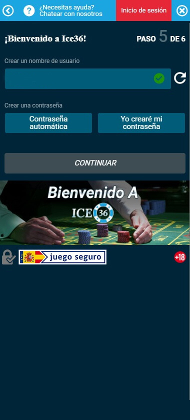 ICE36 Casino Registration Process Image 3