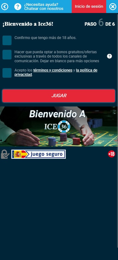 ICE36 Casino Registration Process Image 2