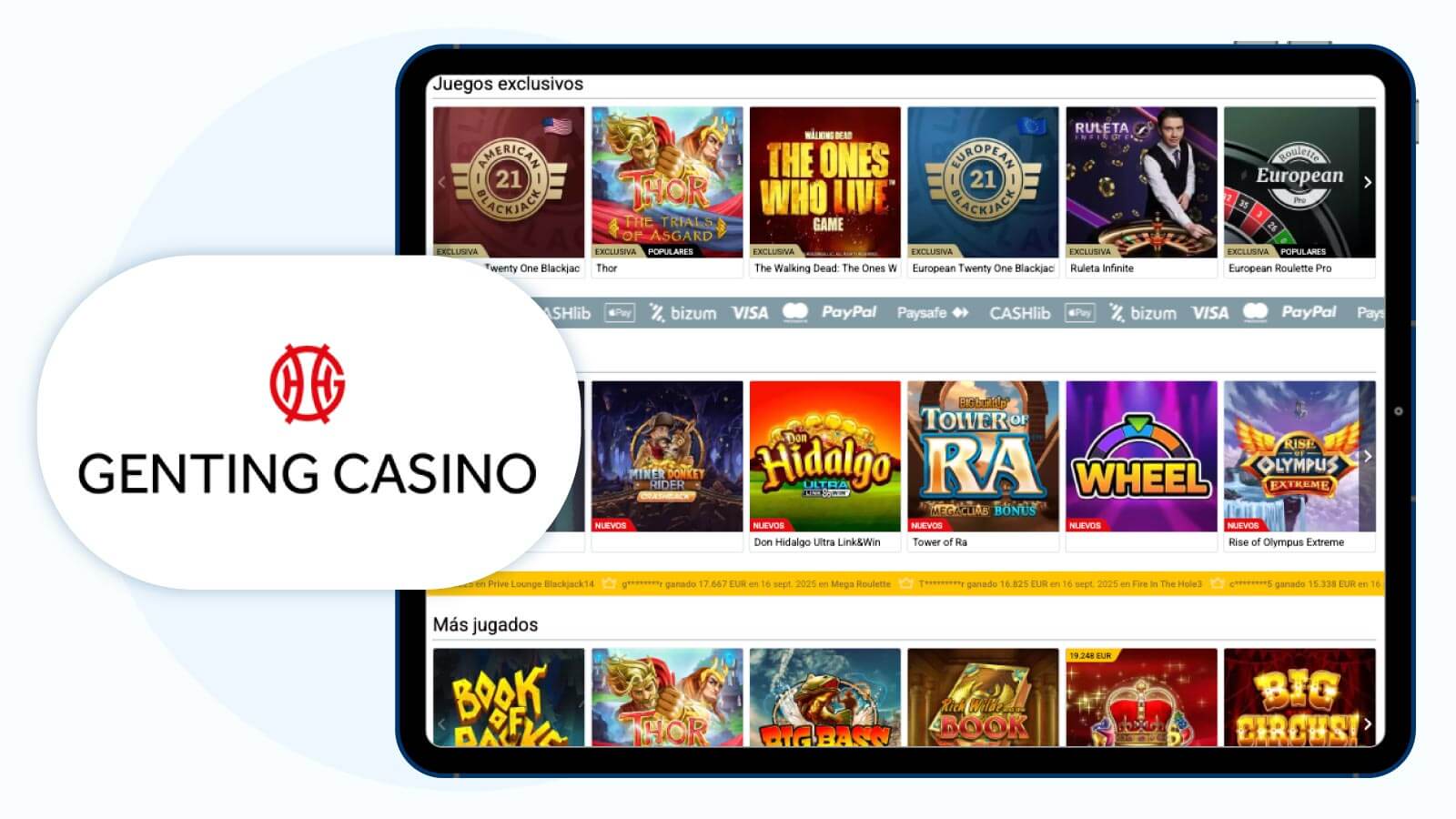 Mejor Casino PayPal para Nuevos Jugadores: Genting Casino