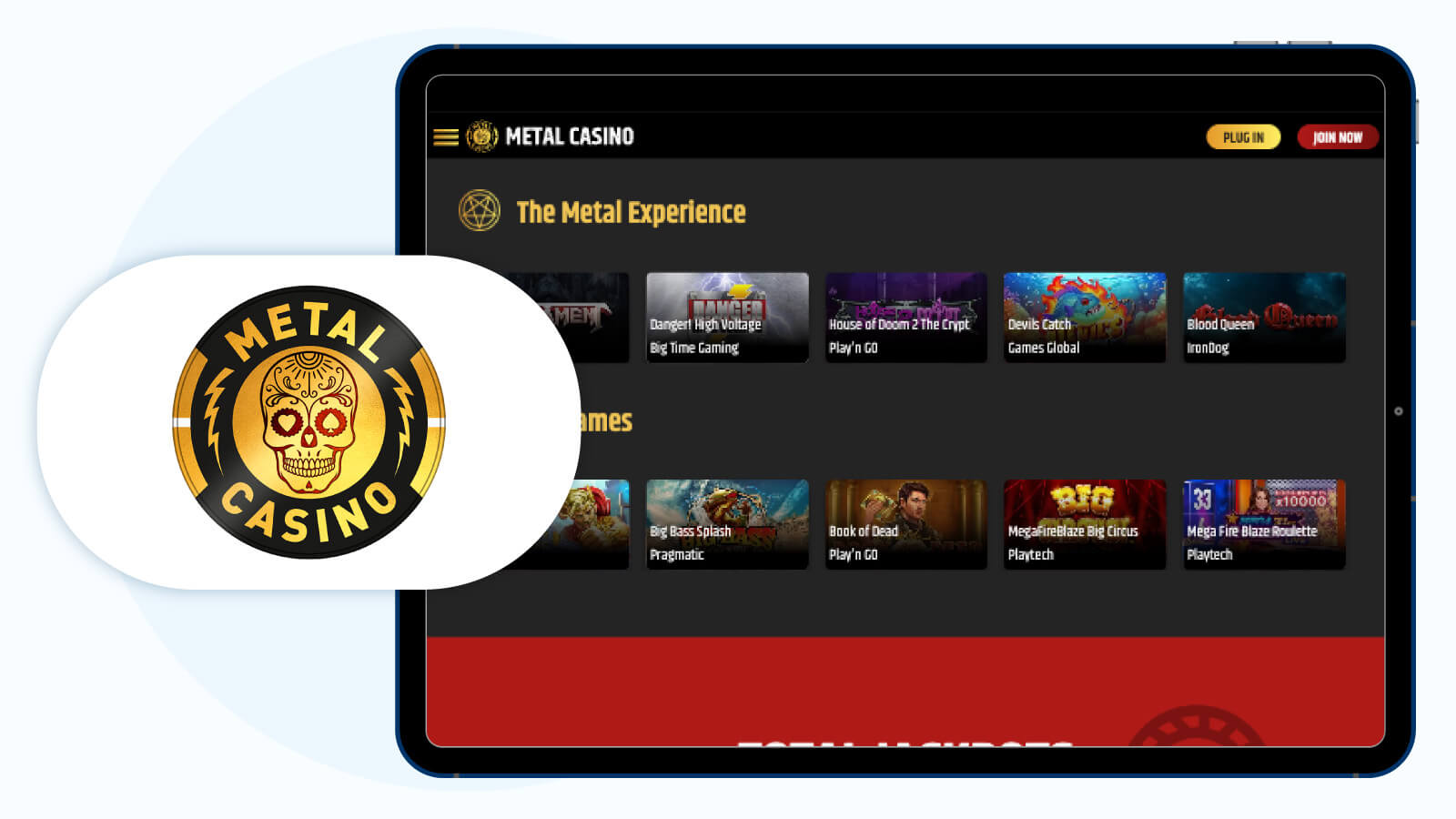 Metal Casino - Mejor Casino Nuevo con Retiros Rápidos