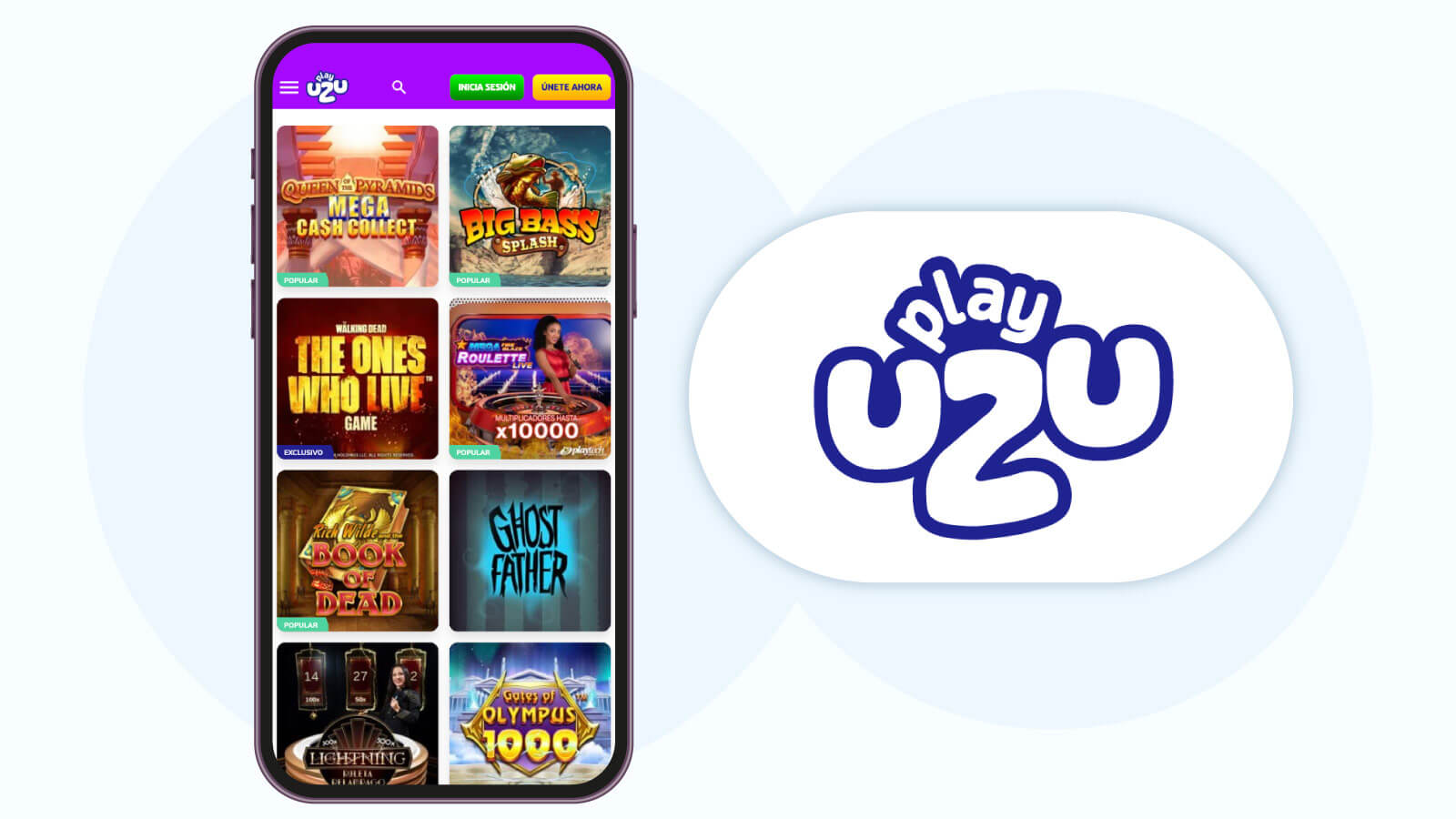 PlayUZU - Mejor Casino Móvil Sin Requisitos de Apuesta
