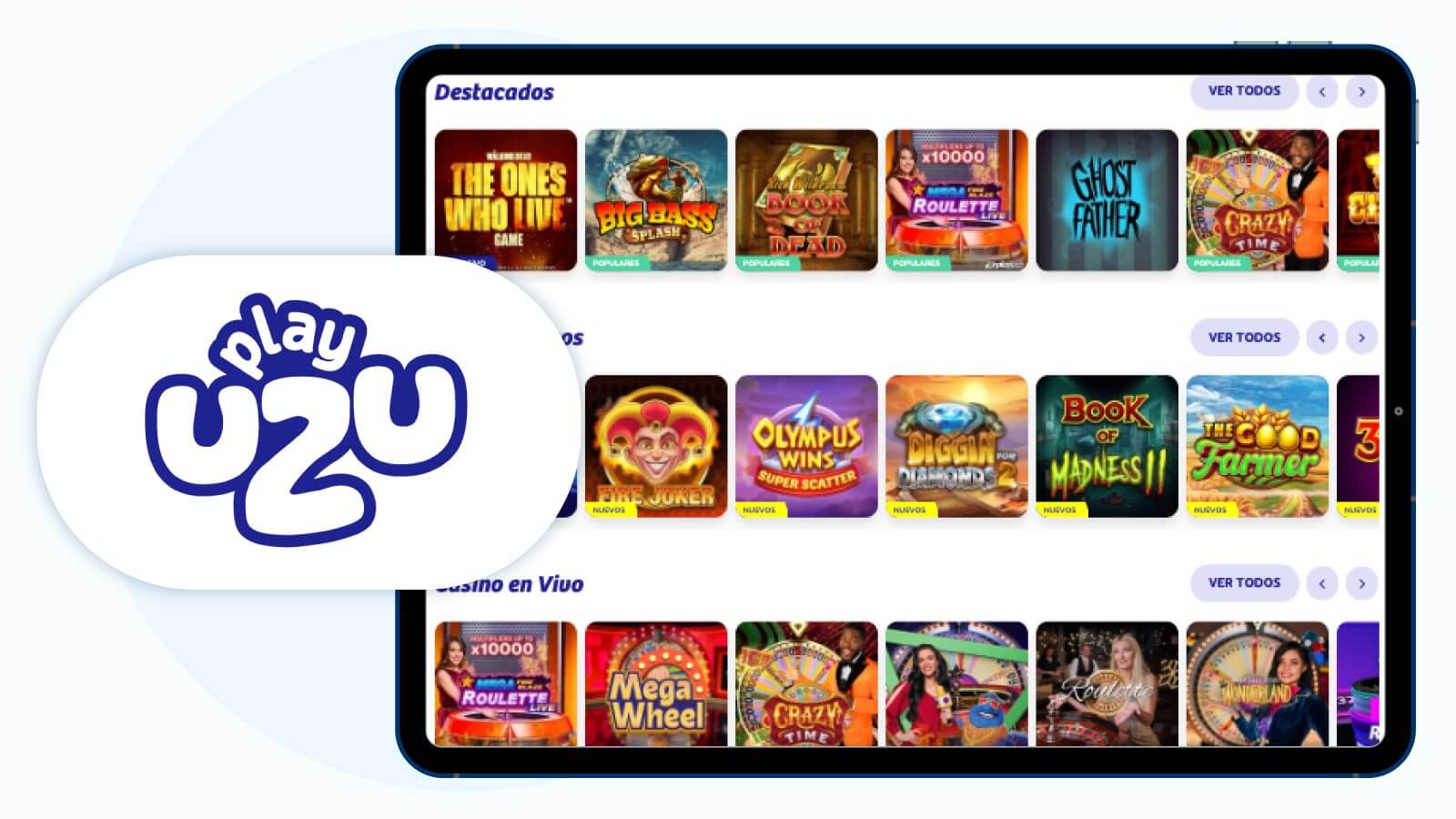 PlayUZU Casino - Mejor Casino Nuevo Sin Requisitos de Apuesta