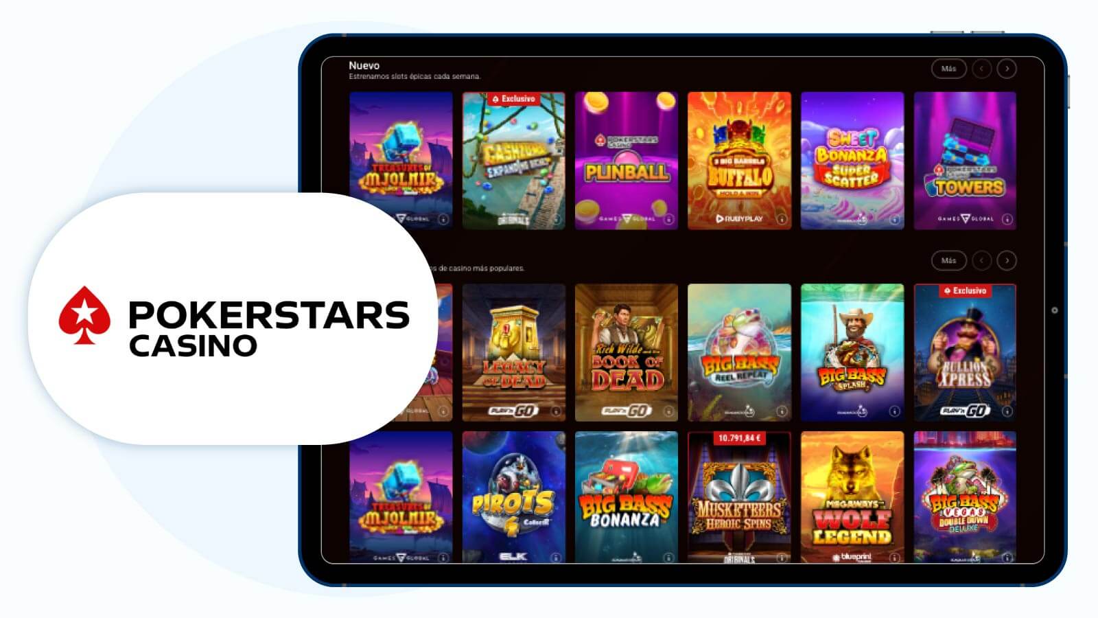 Mejor Casino PayPal Establecido: Pokerstars Casino